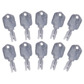 JEENDA Forklift Ignition Key 166 Compatible with Generic Clark Yale Hyster Komatsu Gradall Gehl Crown Cat Daewoo 186304 6T-2663 KM31166P 1430 Hyster Forklift Keys (10)