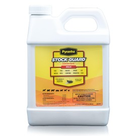 PYRANHA Stock Guard Concentrate - Livestock, Barn, Milk Rooms, Dairies, Poultry & Swine Houses Indoor Fly Control | Repels Flies, Lice, Ticks, Beetles, Mites, Gnats, 64 Oz