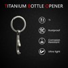 SHEICAP Titanium Bottle Opener, Small Keychain Beer Bottle Opener Can