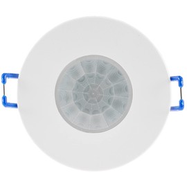 ChiliTec Motion Sensor IP65 Ceiling Flush-Mounted 360° Ceiling Motion Sensor Indoor Outdoor Wet Room LED Suitable White
