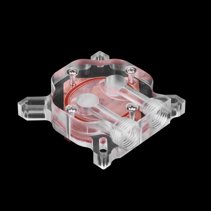 Water Cooling Block,Computer GPU Water Cooler Cooling Block Red Copper