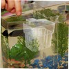 SUPVOX 8pcs Aquarium Hanging Planter Cups Transparent Acrylic Fish Tank