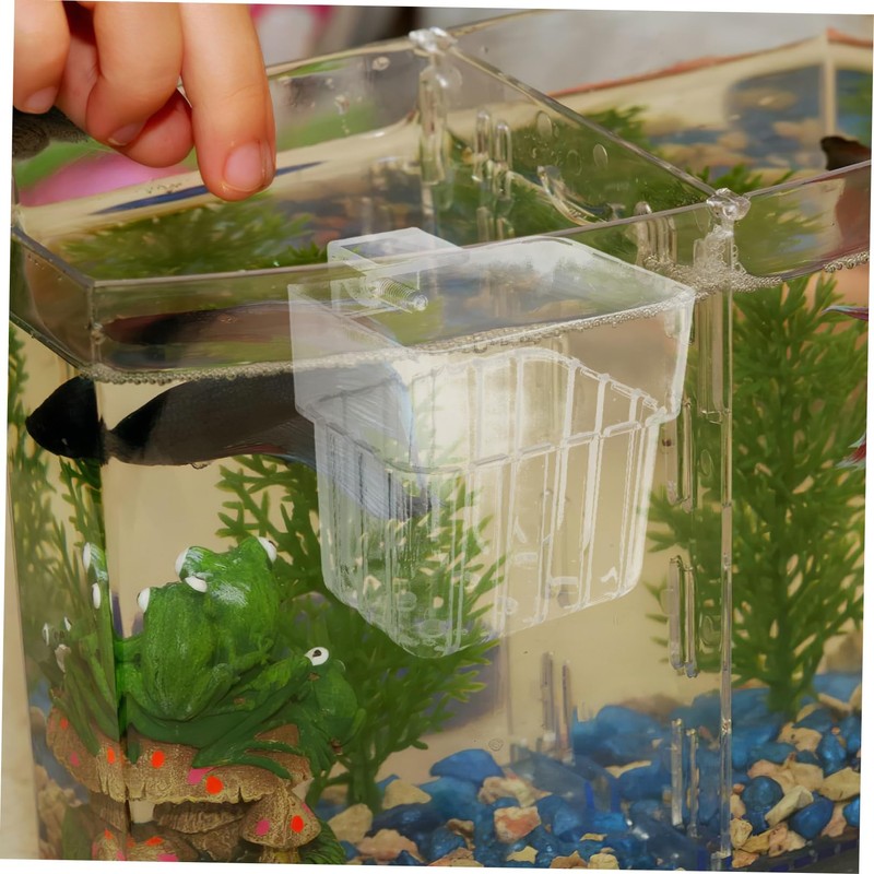 SUPVOX 8pcs Aquarium Hanging Planter Cups Transparent Acrylic Fish Tank