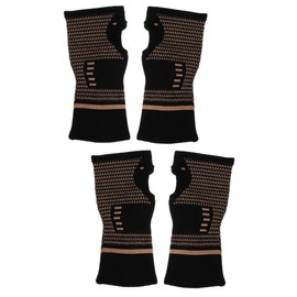 Baluue 2pairs Wrist Brace for Sports High Elasticity Hand Support for Fitness Gym Weightlifting Skin-friendly Material for Volleyball Tennis Golfing Exercise Black