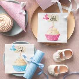 AM Décor - Servilletas de papel suave de 3 capas para decoupage, 13 x 13 pulgadas (desplegadas), color azul