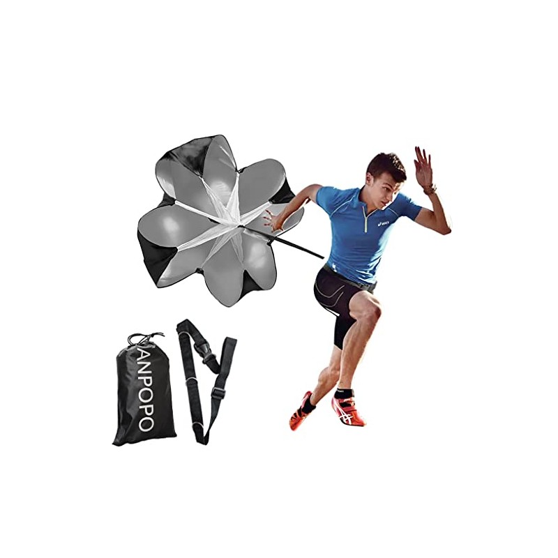 ANPOPO Bfsmile Running Speed Training 56" Parachute with Adjustable Strap,