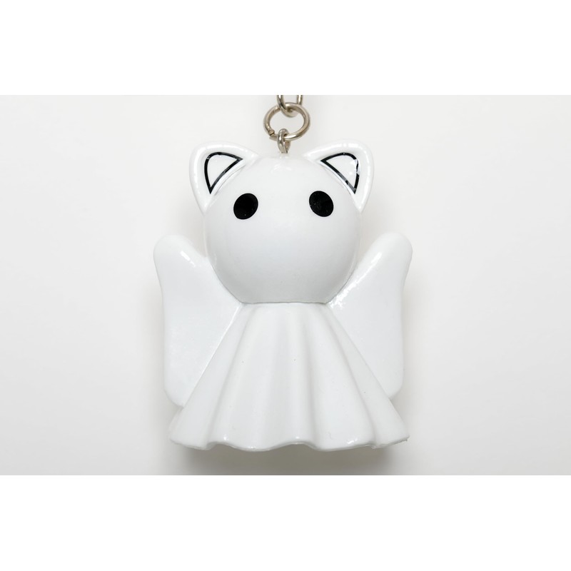 Terunyan 3D 3D Keychain, Teru Teru Bozu, Cat, white