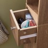 Haotian Bathroom Tall Cabinet with 1 Drawer, 2 Doors and