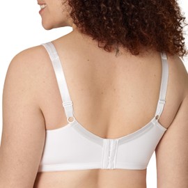 Playtex womens 18 Hour Silky Soft Smoothing Wireless Us4803, Available in Single and 2-pack Bras, White, 38D US