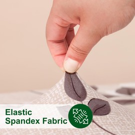 CRFATOP 8FT Waterproof Folding Tablecloth Stretch Rectangle Table Cloth Elastic Fitted Picnic Table Cover Printed Rectangular Tablecloth Tables Protector for Picnic Party Camping, 96x 30in,20