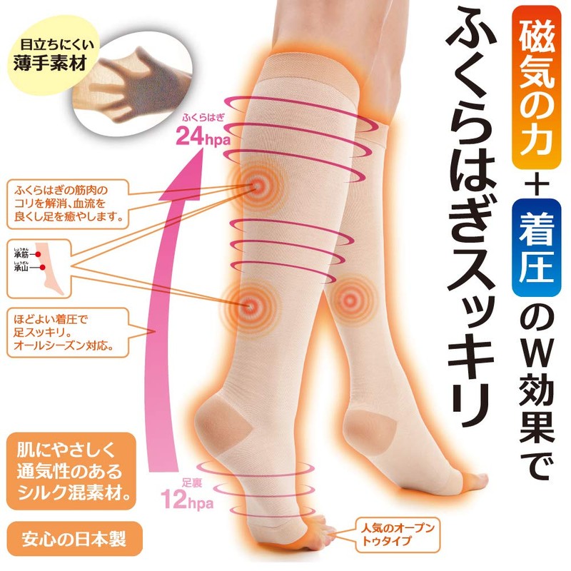 アルファックス 磁気サポーター ふくらはぎ用こりとるん 2枚入(1足分) Lサイズ