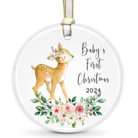 Baby First Christmas Ornament, My First Christmas Ornament, New Born Baby Boy Girls Gift, My First Christmas Ornament for New Born Baby Boys Girls Parents Grandparents