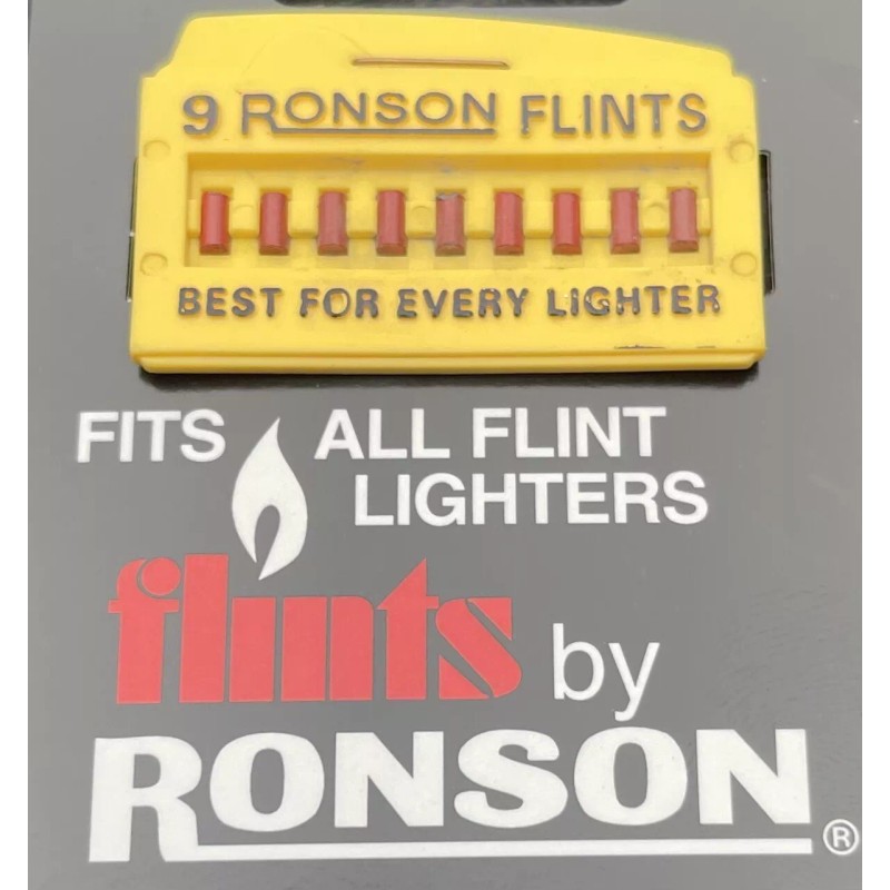 Ronson LIGHTER FLINTS, 3 pack of 9 Flints Per Card