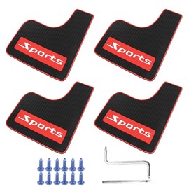 DUZFOREI 4 solapas de barro de tamaño mini delantero y trasero universales para coche, guardabarros de goma suave de repuesto para sedán de repuesto para Hatchbacks