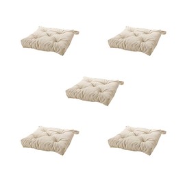 IKEA Malinda Chair Cushion, Light Beige(Pack of 5) (Pack of 5 (Size: 6/14" x 15" x 3"), Light Beige)