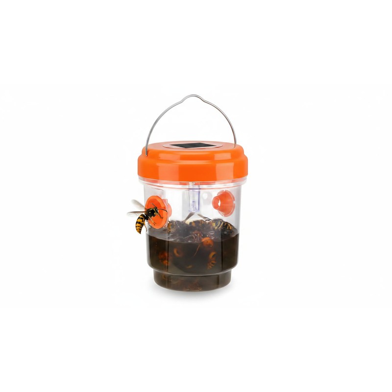 Solar Wasp Traps Hanging Yellow Jacket Trap with UV LED