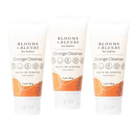 Blooms & Blends for Babies - ORANGE CLEANSE - Pasta de dientes - 3 piezas.