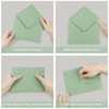 100 Pack A7 Envelopes, Sage Green Greeting Card Envelopes Self