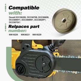 Quctaki Drive Sprocket Kit with Bolt and Washer Compatible with Dewalt DCCS620B DCCS670B DCCS690B DCCS690H1 DCCS690M1 DCCS620P1 DCCS670X1 Chainsaw Replace 90618228 90639221 90618229