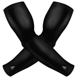 B-Driven Sports Pro-Fit Arm Compression Sleeves For Men, Women. The Premium Performance Protection Sleeves With Wicking, & Cooling. XL