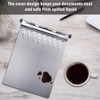 ROCOFF Metal Clipboard, Aluminum Heavy Duty Clipboard with Cover, Rust