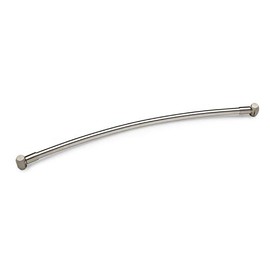 Barclay Products 7120-66-BN Curved Shower Rod with Flanges, 66", Brushed Nickel