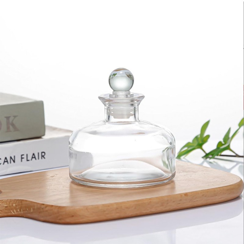 200ml/6.6oz Refillable Empty Glass Diffuser Bottle Diffuser Jar Aromatherapy Container