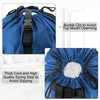 BeeGreen Laundry-Bag-Backpack-Heavy-Duty, Royal Blue Nylon Drawstring Portable Laundry Backpack Tall
