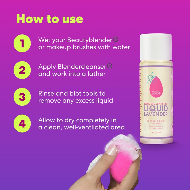 beautyblender® | Blendercleanser® Tool Wash | Lavender Purifying Liquid Soap