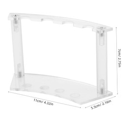 Operitacx Acrylic Pen Display Stand Multi Functional Transparent Holder for Desk Reliable Organizer for Pens Pencils Brushes Practical Design with Slip Base for Home School