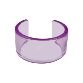 Acrylic Open Cuff Bracelet，Colorful Resin Geometric Simple Transparent Wide Chunky Thick Thin Wide Bangle Jewelry (P)