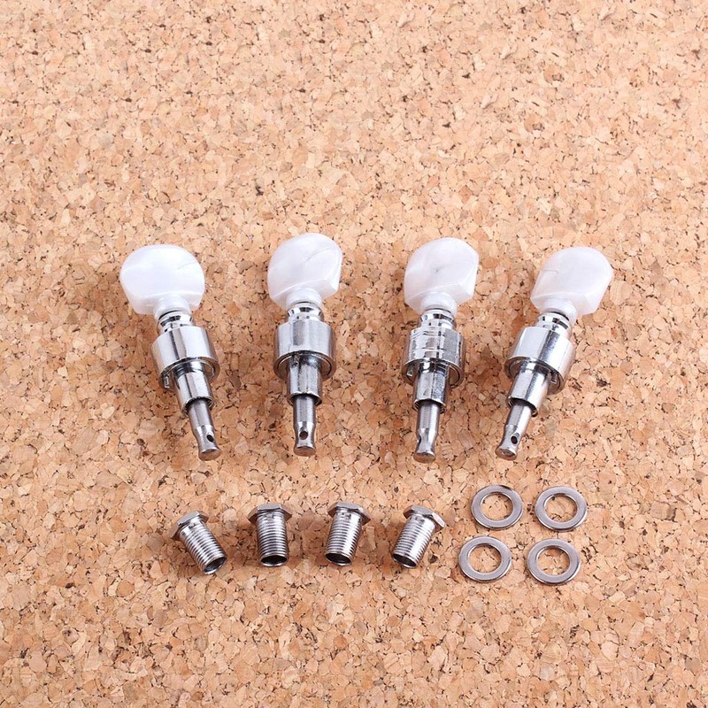 Alnicov Geared Banjo Pegs Machine Heads with Pearled Pegs for
