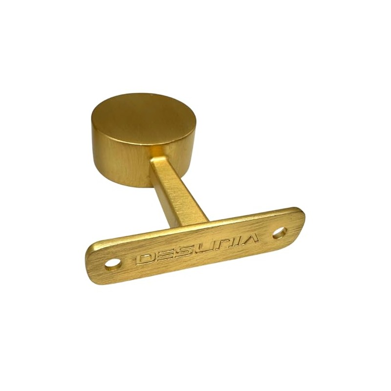 Desunia Die-Cast Mid Hanger for Satin Brass Round Closet Rod