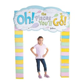 7 Ft. Dr. Seuss™ Oh, the Places You’ll Go Archway Cardboard Stand-Up