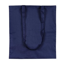 eBuyGB Shopping Tote Shoulder Bag, 100% Cotton, Blue, 2.54 x 2.54 x 2.54 cm