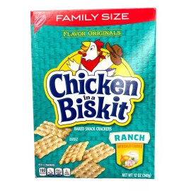 Nabisco Chicken in a Biskit Ranch Baked Snack Crackers 12 oz