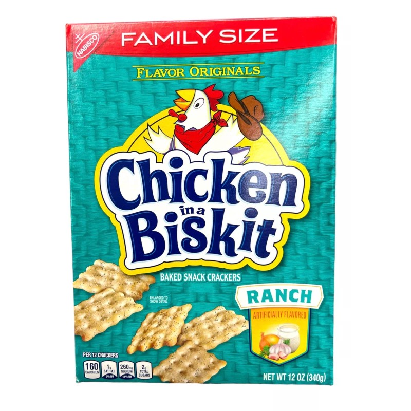 Nabisco Chicken in a Biskit Ranch Baked Snack Crackers 12