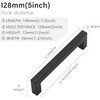 WADY 10pcs Hole Center Kitchen Square Cabinet Handles, Black Stainless