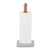 Relaxdays Standing Kitchen Roll Holder, Stainless Steel, Paper Roll Holder