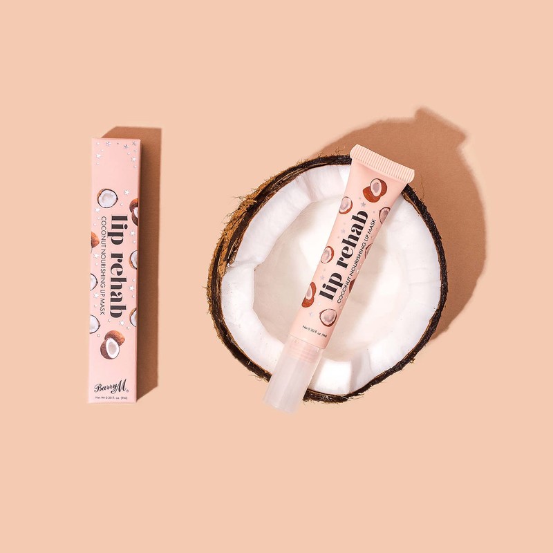 Barry M Lip Rehab Nourishing Lip Mask, Coconut flavour Clear