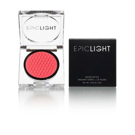 Epiclight Never Settle Radiant Cheek + Lip Blush - Cream Blush Multiuse 3 in 1 for Cheeks + Lips and Lids - Non-Toxic & Cruelty Free- Makeup + Skincare - Paraben & Sulfate-free (Fig Pink)