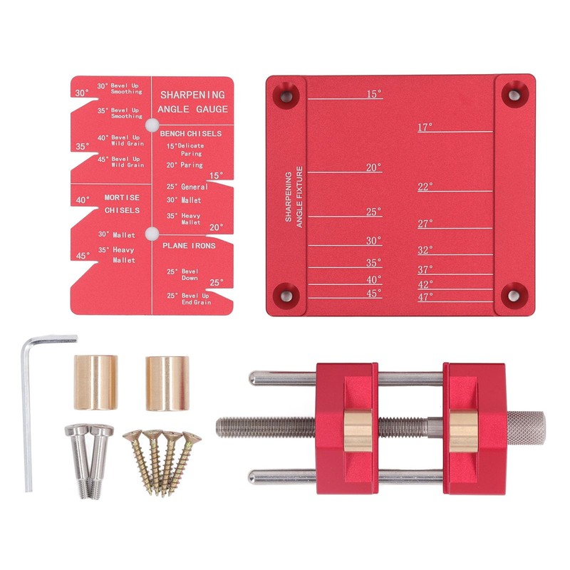 Honing Guide System, Aluminum Alloy Chisel Sharpening Kit for Chisels