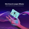 ZHOUMIN Effect Pedal Drum & Looper Effector Mini 2-in-1 Looper