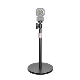 NearStream Webcam Stand for Desk with Round Weighted Base, Aluminum Desktop Stand with 360° Ballhead,10.2-17’’ Adjustable Height, Mount for Webcam/Mic/Light with 1/4" Thread, Max Load 3LB (AW-CZS-01)