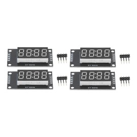 4 Sets Digital Tube Display Module LED 4 Digit 7 Segment 0.36in TM1637 Drive Chip Blue MRA110I