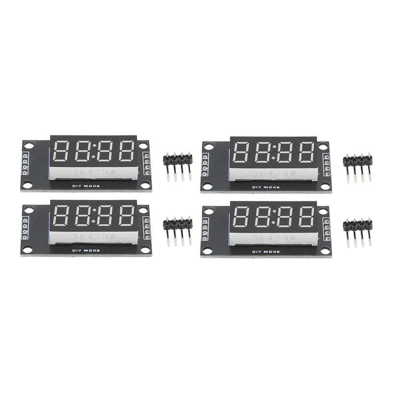 4 Sets Digital Tube Display Module LED 4 Digit 7