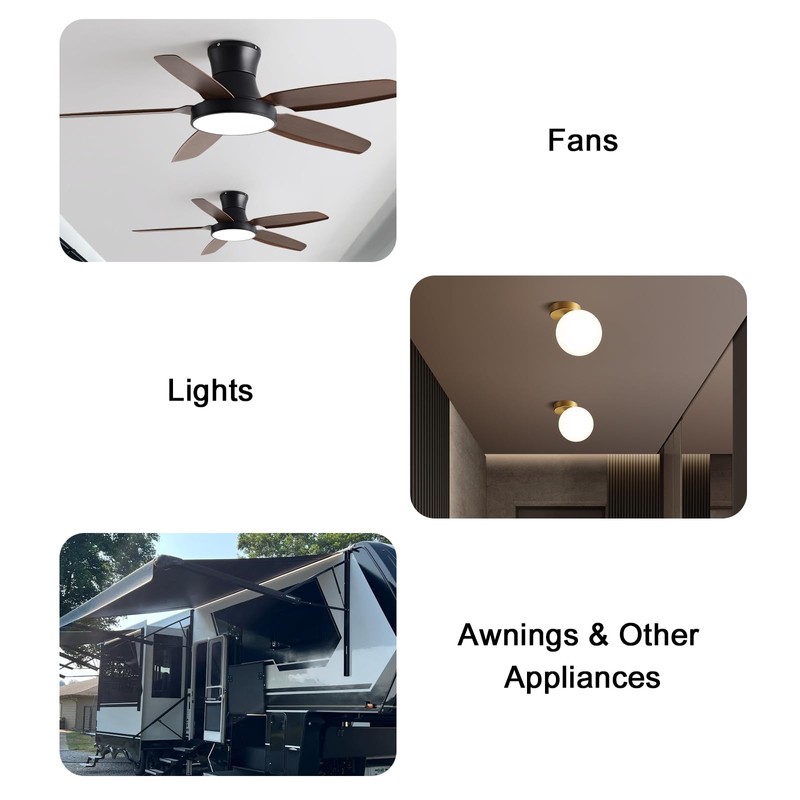 Double SPST On-Off Switch with Bezel, 12V Light Switch for