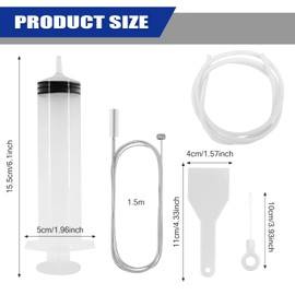 5 Pcs Fridge Dredger Set,Refrigerator Drain Hole Blockage Remover Kits,Fridge Drain Pipe Blocked Dredging Tool,Fridge Drain Hole Cleaning Tool for All Refrigerator Cleaning and Wine Cabinets Kitchen