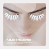 FOMIYES 3 Pairs White Eyelashes Fluffy False Eyelashes 3D Faux