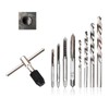Metric Tap Drill Bit Set, M3/4/5/6 Hand Screw Thread Tap